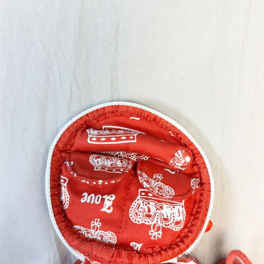 Vintage Y2K Juicy Couture Girls Gone Juicy Red Velour travel jewelry case